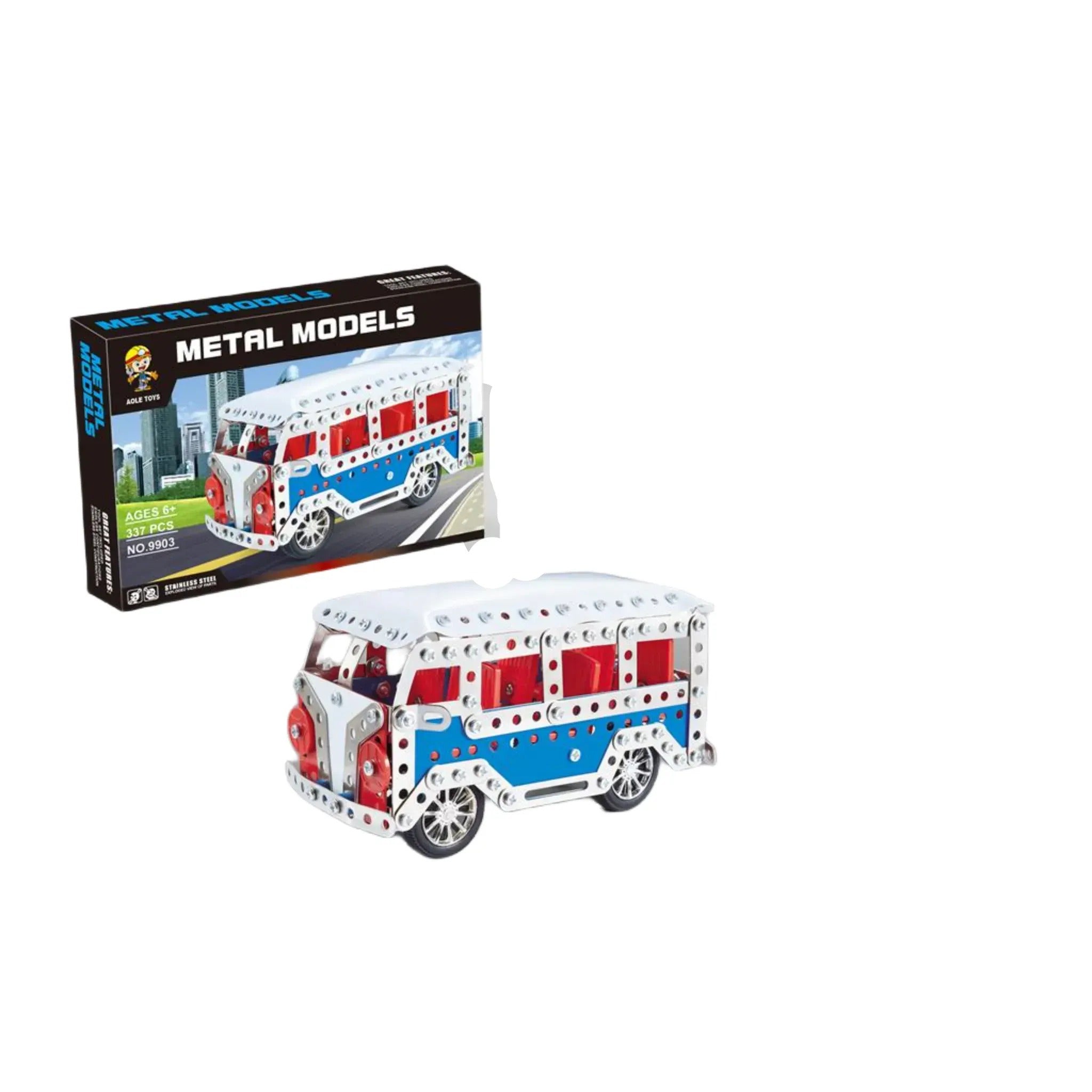 Aole Metal Model Bus - 337 Pieces – Toy Kingdom South Africa