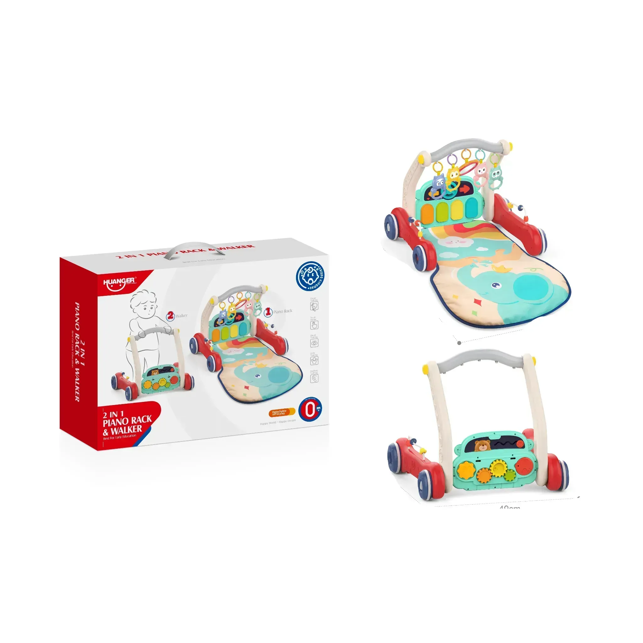 Huanger 2In1 Piano Rack And Walker – Toy Kingdom South Africa