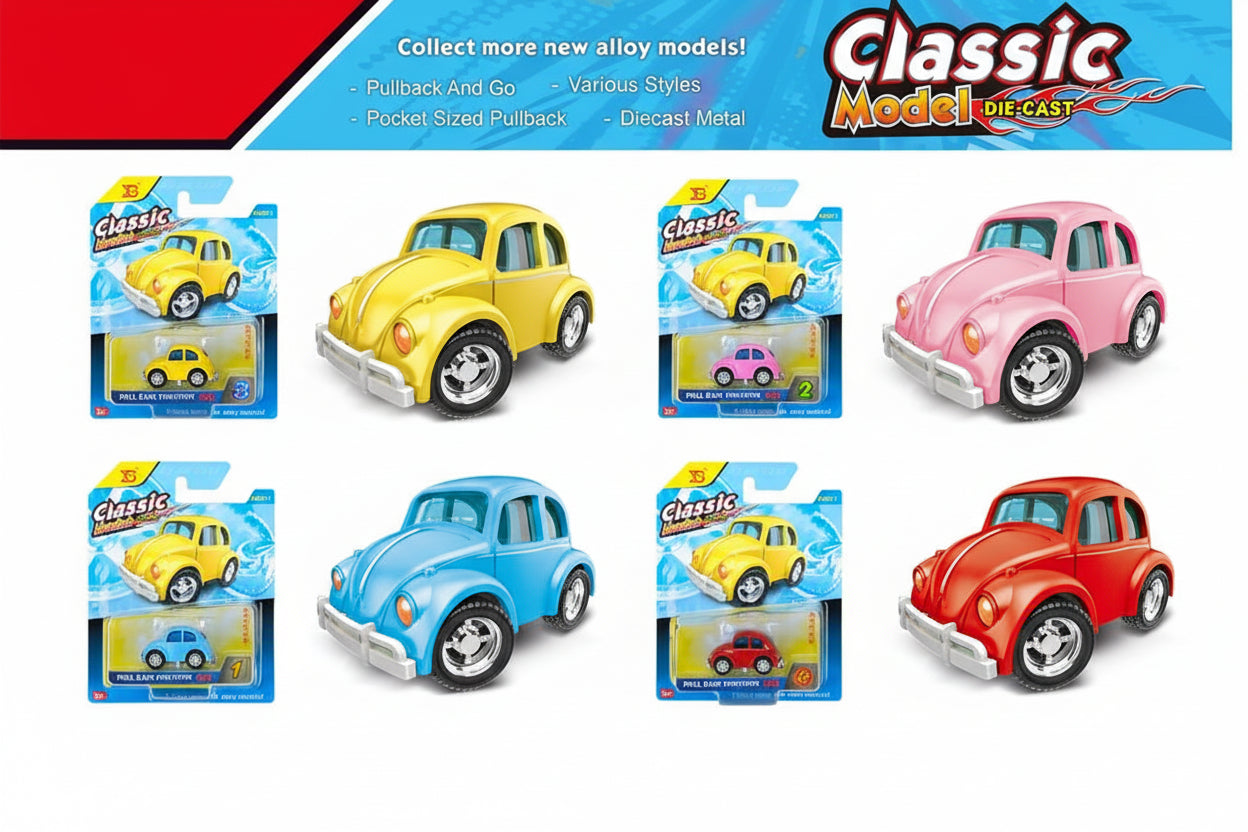 【サービス品】 ビンテージ　スカル　ゼンマイ　TOY　3体セット Assorted Alloy Pullback Simulation Vintage Cars – Toy Kingdom
