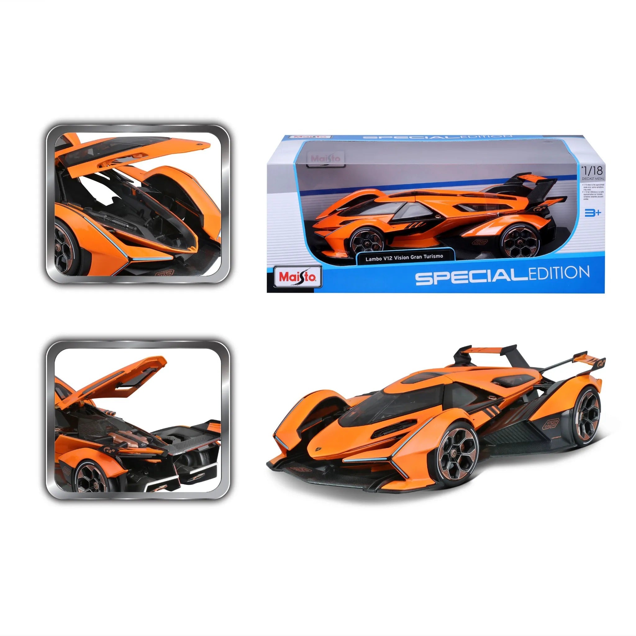 1/18 ブガティビジョン 1:18 Lamborghini V12 Vision GT26cm Assortment – Toy Kingdom South