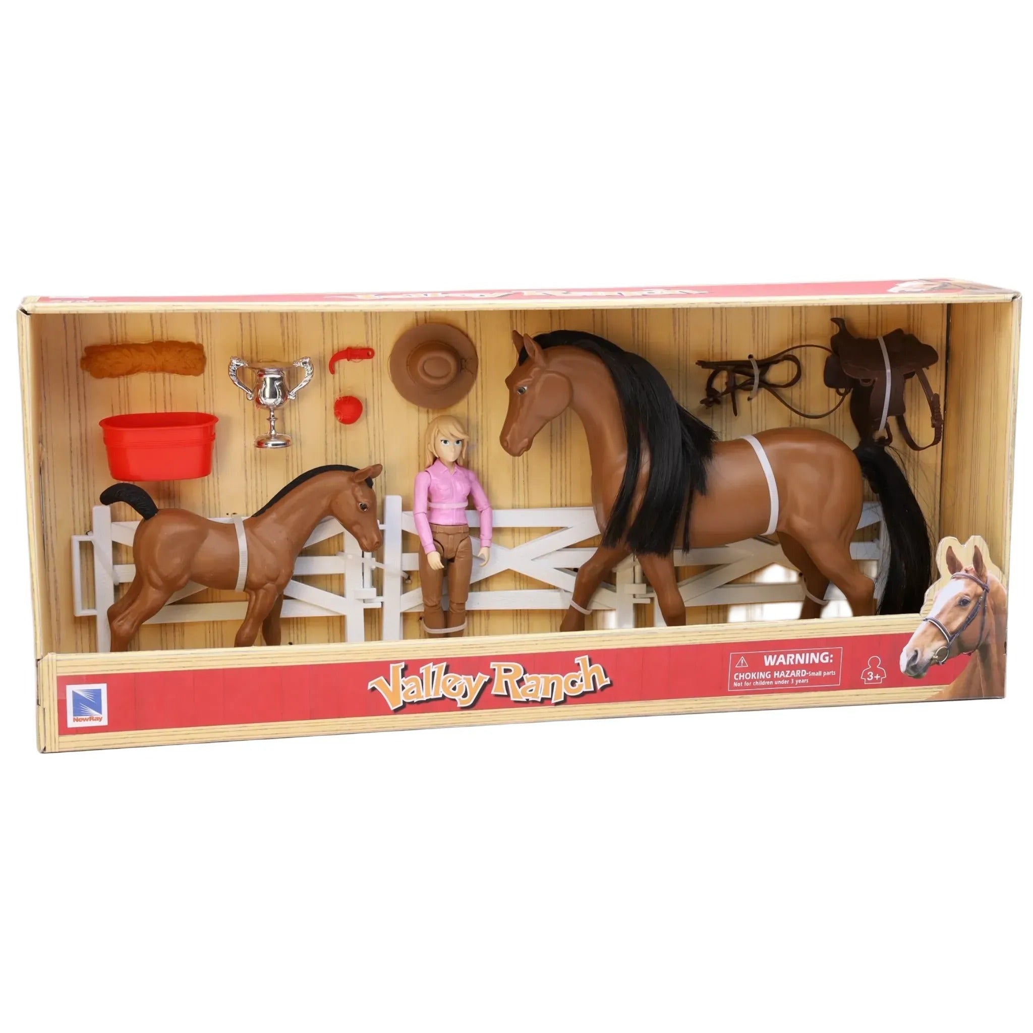 ホ　familiar Valley Ranch 1:9 Horse Family Set With Articulated – Toy Kingdom