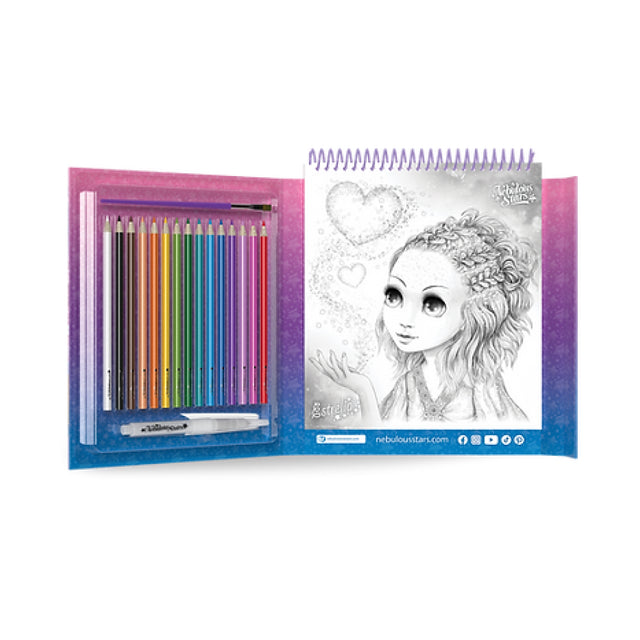 Nebulous Stars Watercoloring Book Set Estrelia