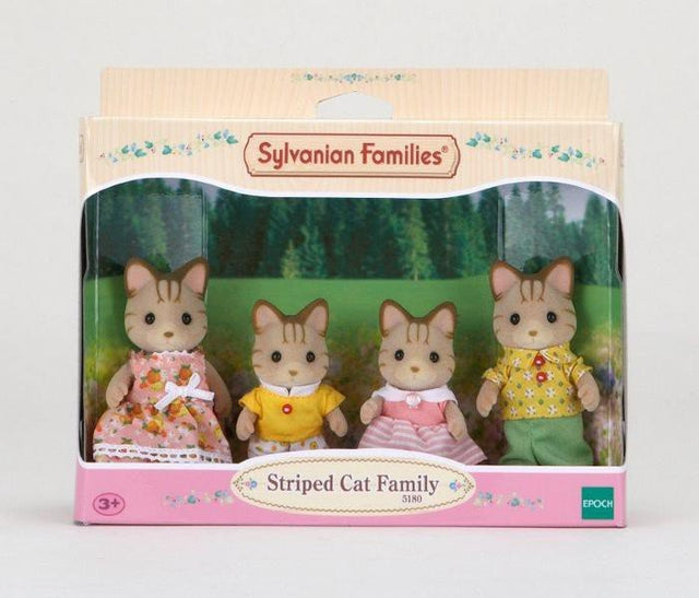 Sylvanian Families Striped Cat Family