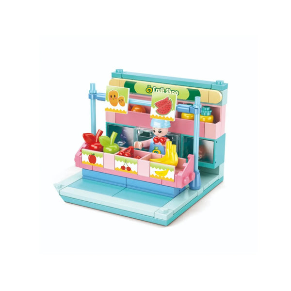Sluban Mini Artigianato - 4 Modelli Assortiti, 2 Pezzi Per Modello, 8 Pezzi Totali, Mattoncini Compatibili Multicolore - 3