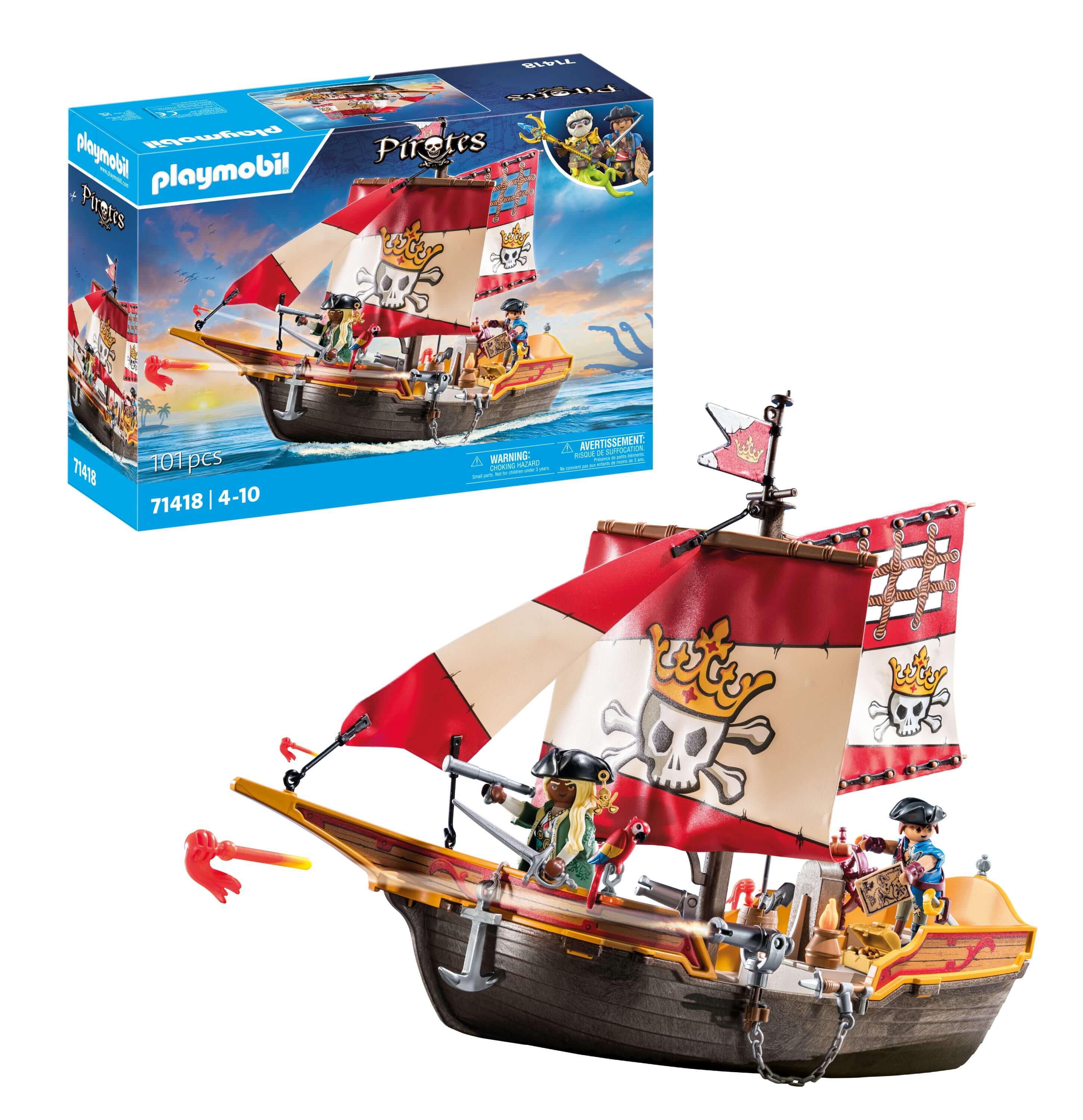 sail the ship、ポンコツ、10Rの6本セット Playmobil Pirate Ship - 101 Pieces – Toy Kingdom South Africa