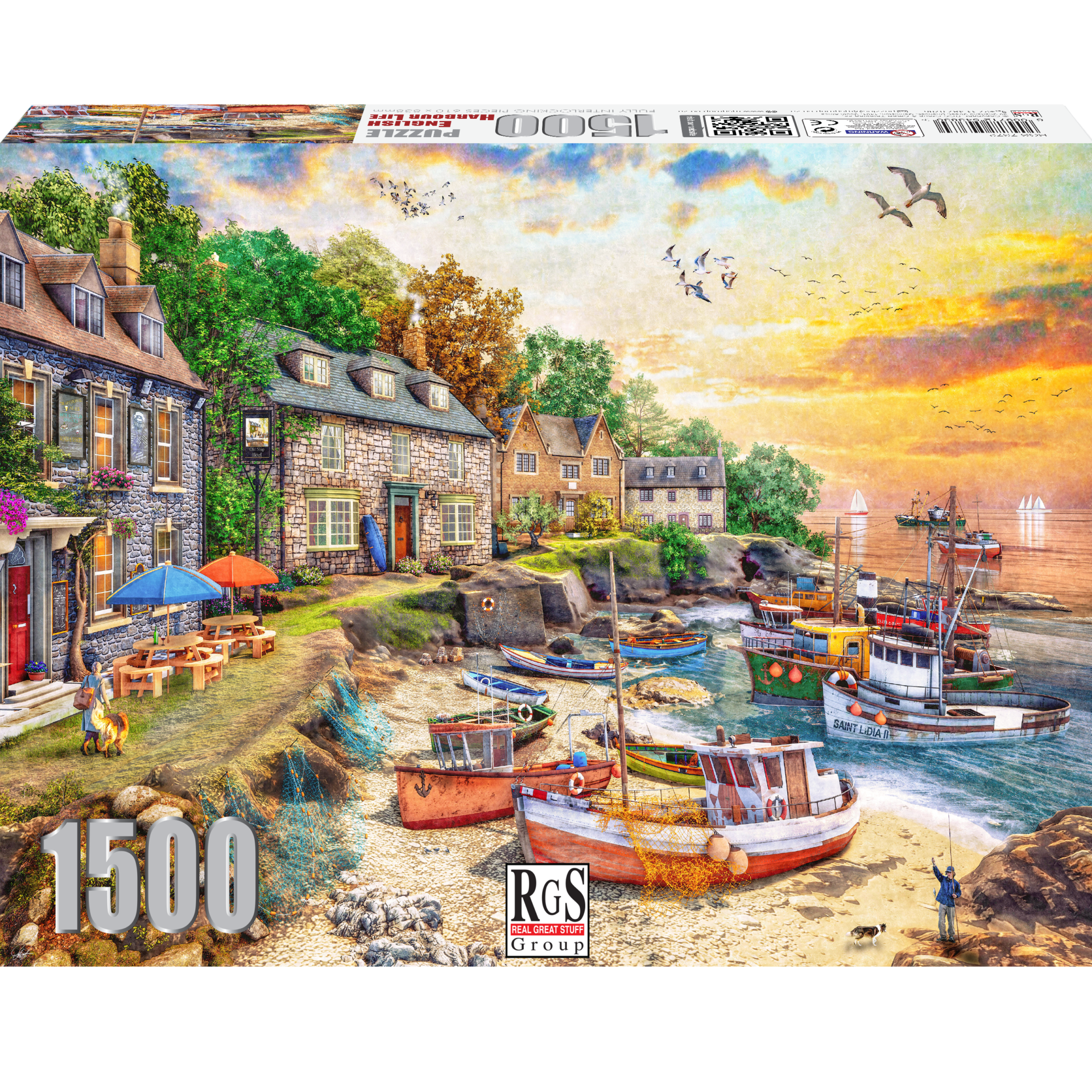 English Harbour Life Jigsaw Puzzle 1500 Pieces – Toy Kingdom South