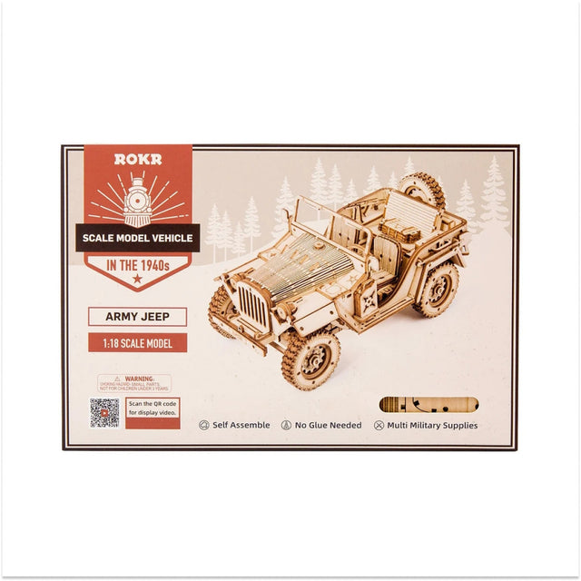 1/18 Army Jeep 369Pcs Puzzle