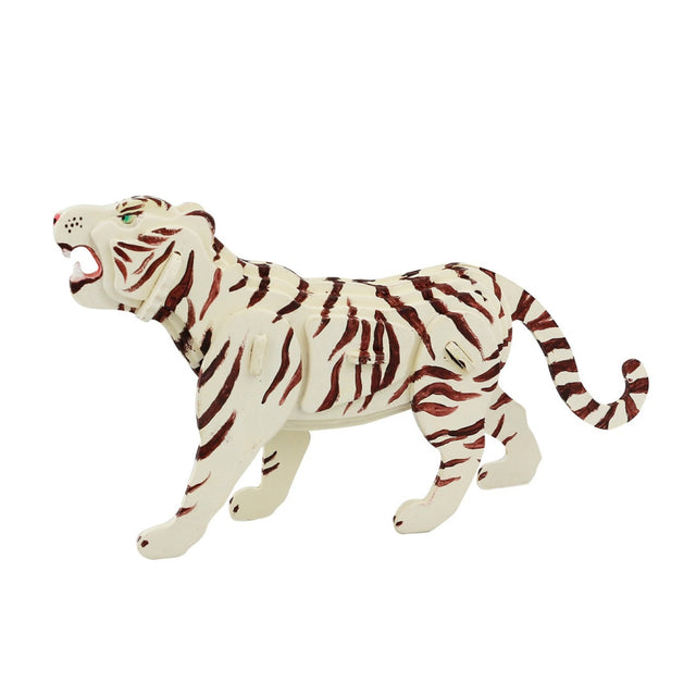 3D Wooden Puzzle With Paints Tiger