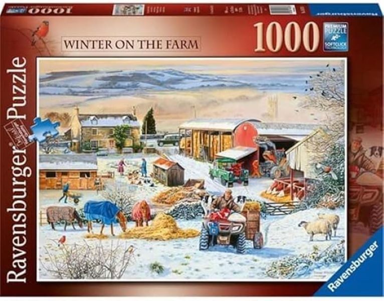 Ravensburger 1000 Piece Puzzle - Winter On The Farm – Toy Kingdom