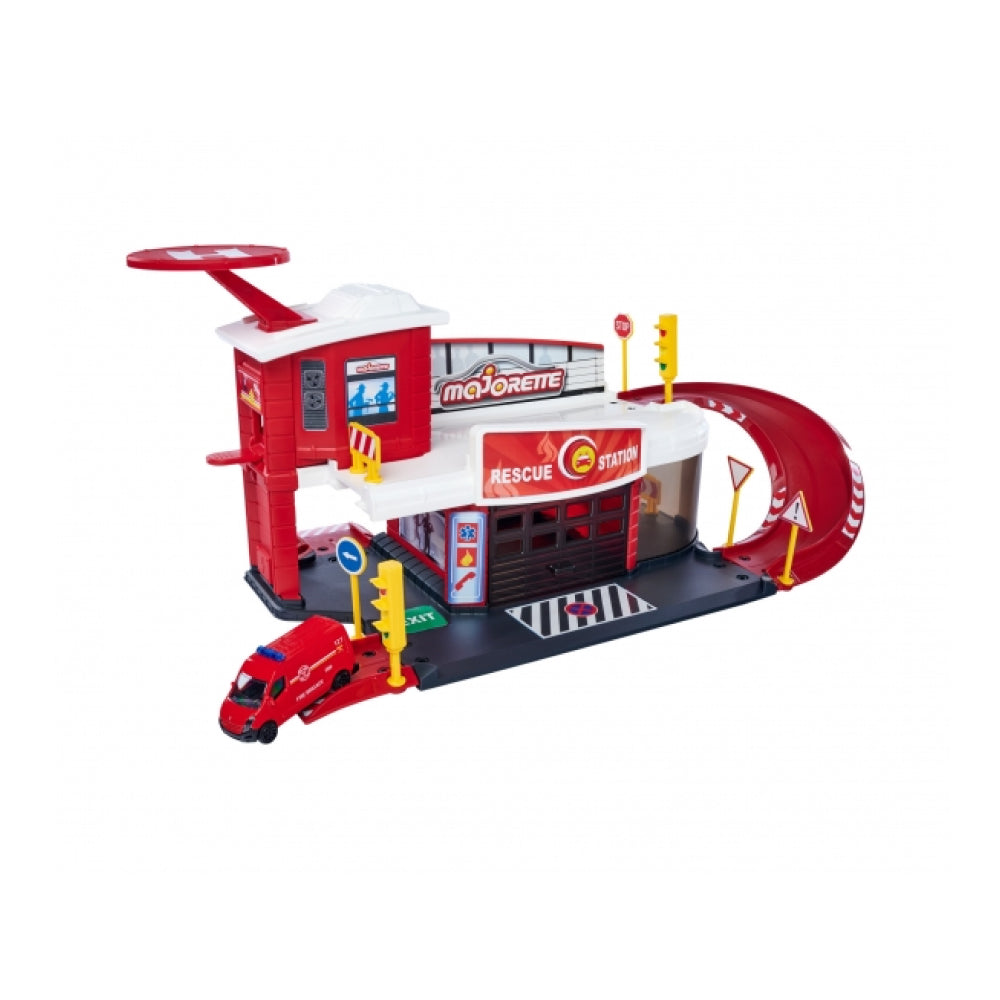 Majorette Creatix Rescue Station with Renault Master Vehicle – Toy