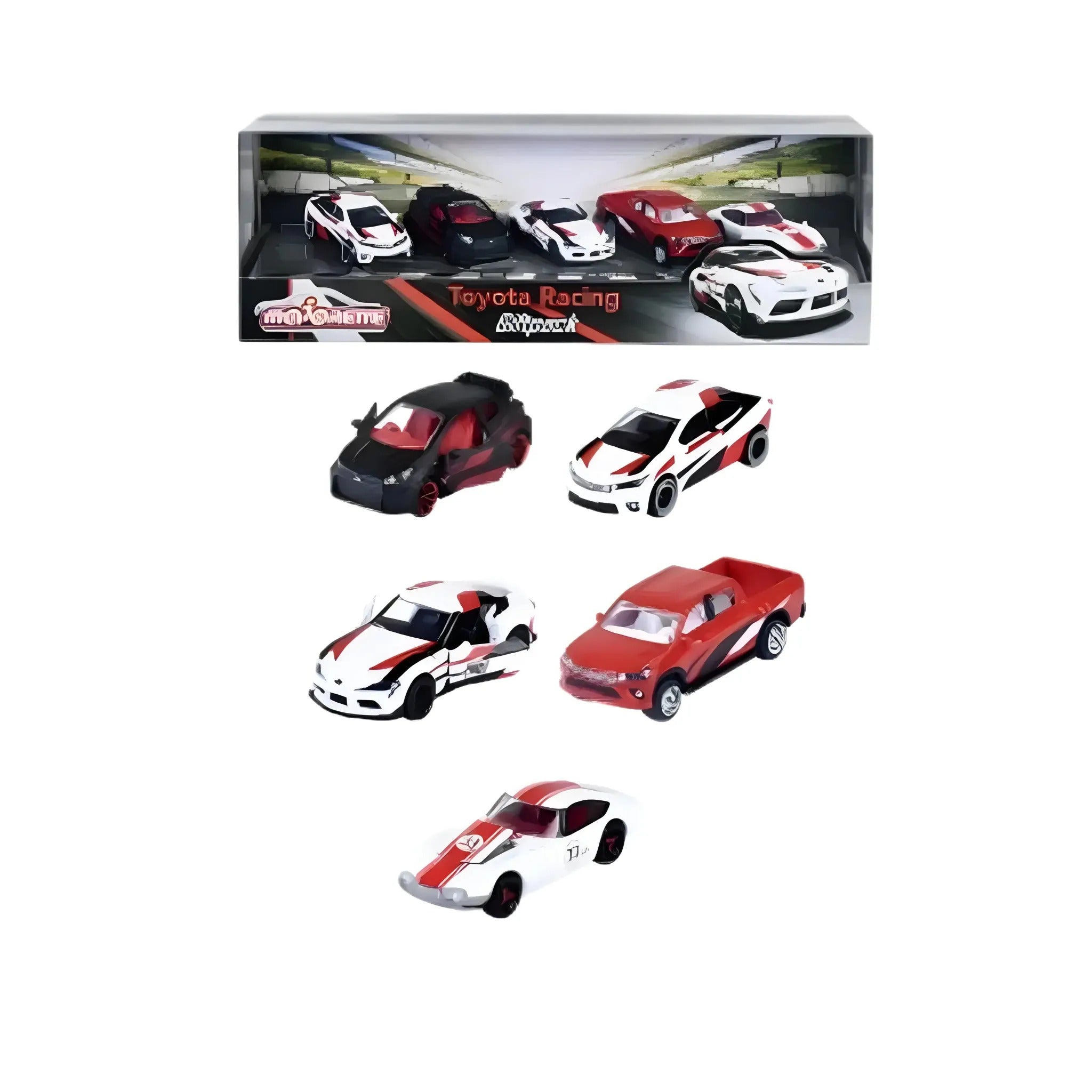 Majorette Toyota Racing Toy Cars Gift Set with 5 Cars – Toy
