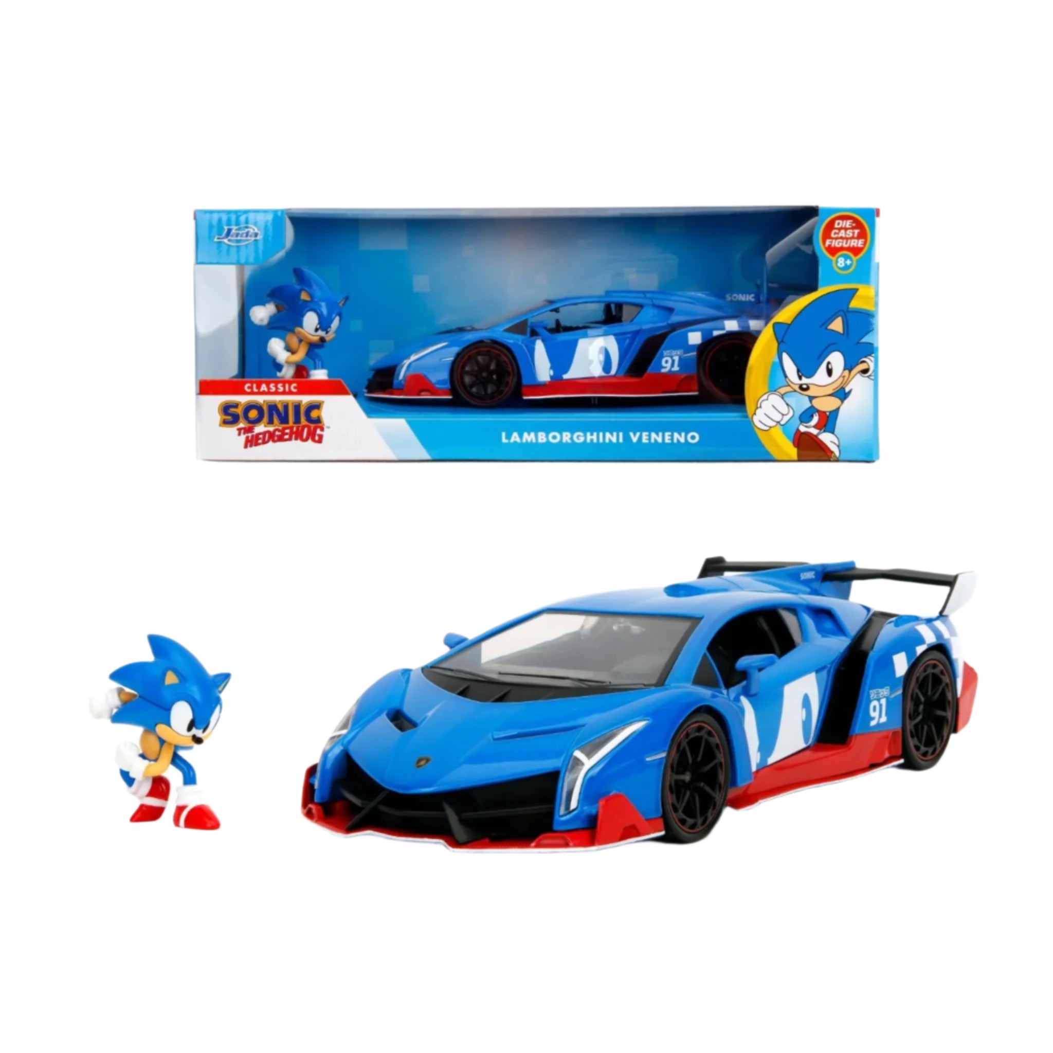 1:24 HWR Sonic Lamborghini Veneno – Toy Kingdom South Africa