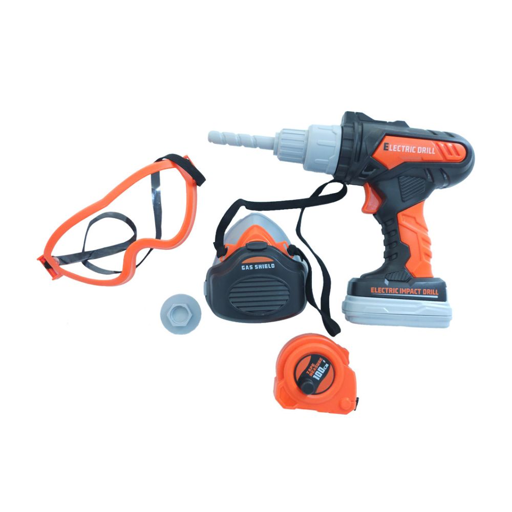 Tool Buddy Electric Drill 16-Piece Pretend Carry Tool Set – Toy