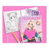 Top Model Sequined Colouring Book W Stickers