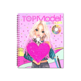 Top Model Sequined Colouring Book W Stickers