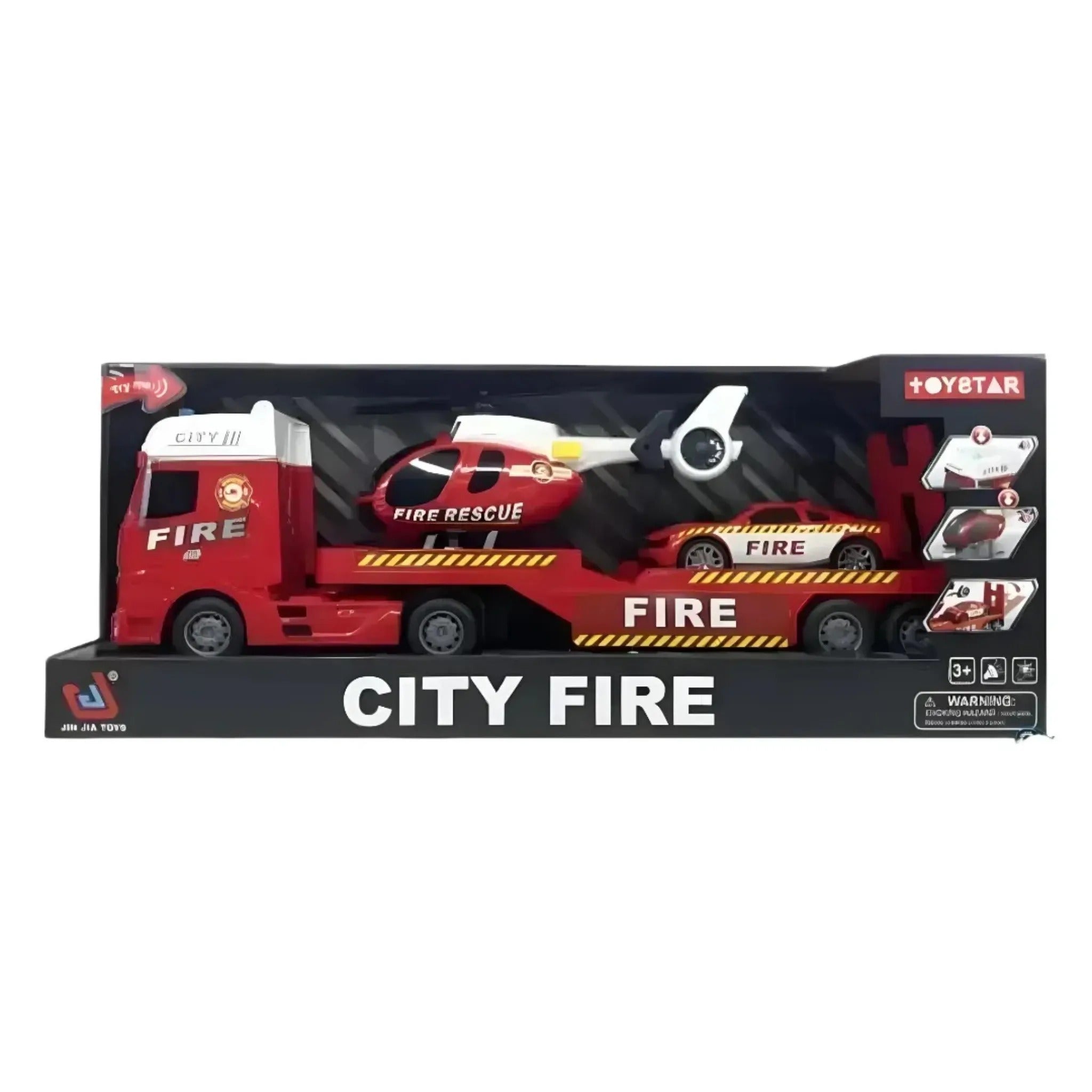 1/12 Fire Rescue Transporter Set – Toy Kingdom South Africa