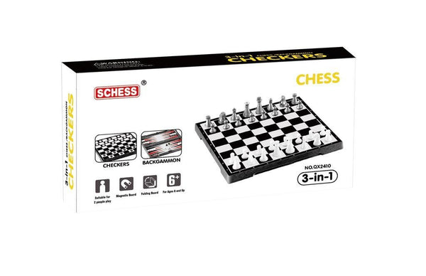 3-in-1 Chess, Checkers & Backgammon Set – Toy Kingdom South Africa