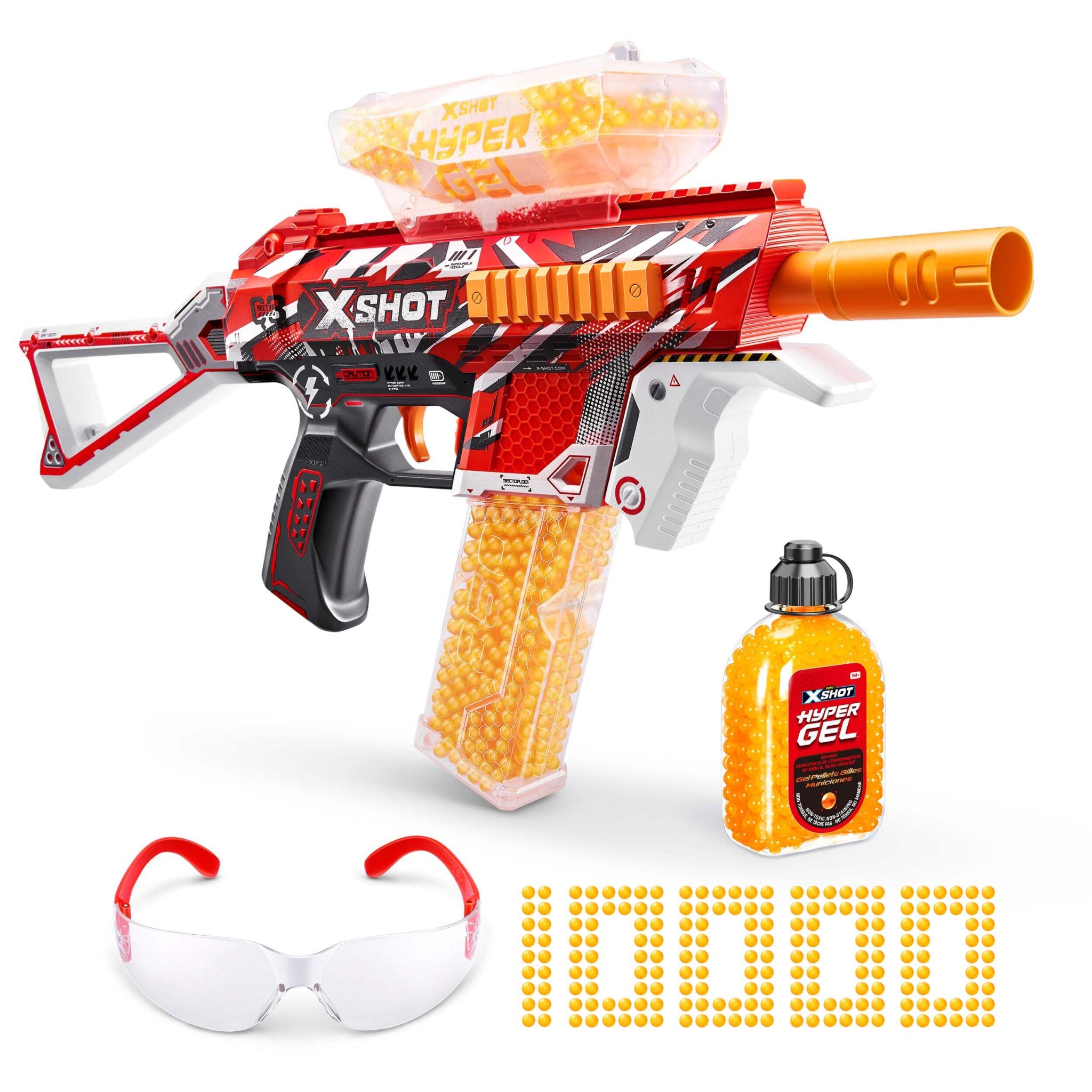 XSHOT Hyper Gel Trace Fire Medium Blaster (10,000 Hyper Gel