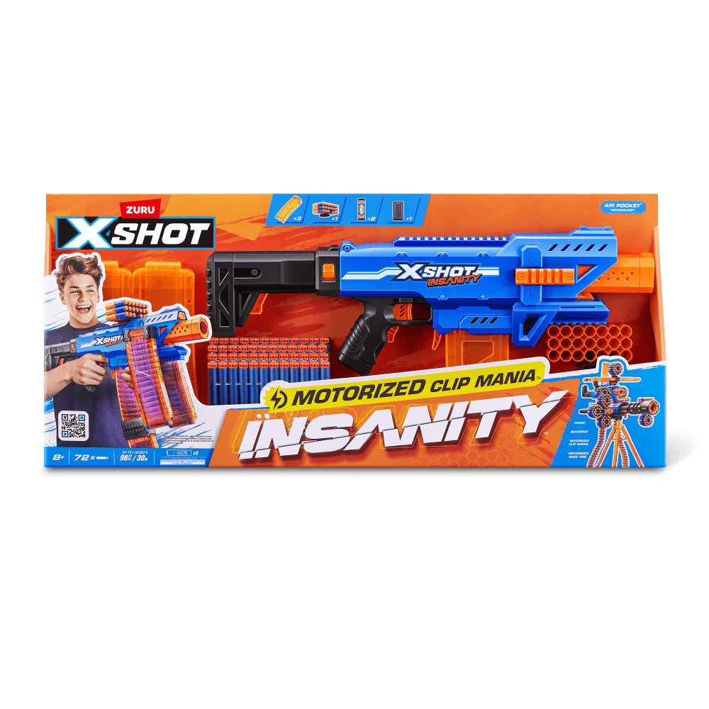 XSHOT Insanity Motorized Clip Mania – Toy Kingdom South Africa