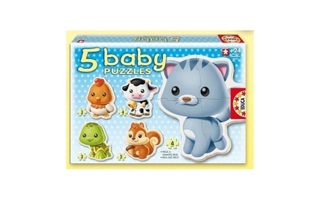 Baby Animals Puzzles (5 Asst) — Toy Kingdom