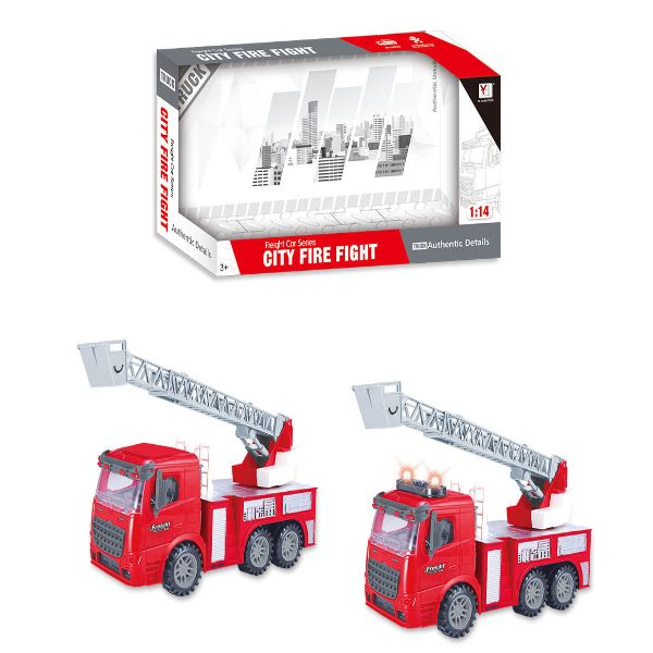 Fire Engine With Light Ic — Toy Kingdom