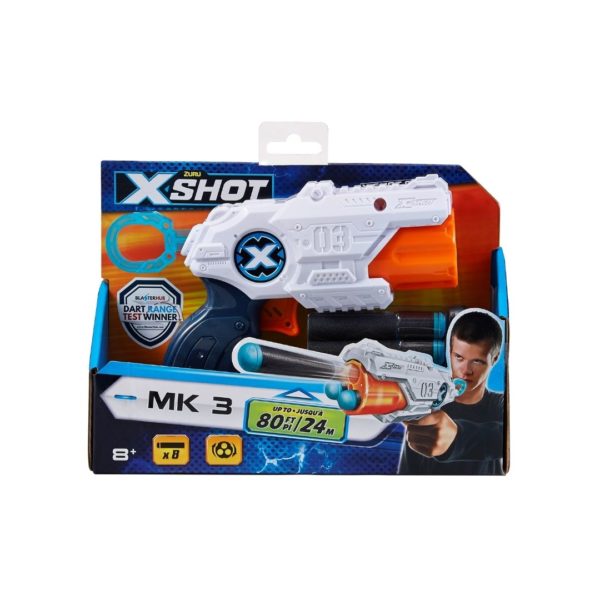 2 ZURU X Shot Mk3 Includes 12 Foam Darts Xshot Toy Gun Ages 8 for sale online 