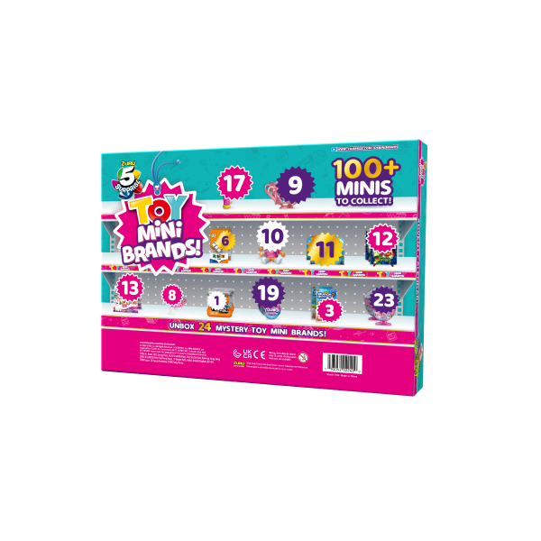 Toy Mini Brands ADVENT CALENDAR Unboxing!!! Zuru 5 Surprise Mini Brands 24  Pack Exclusive [2021] 